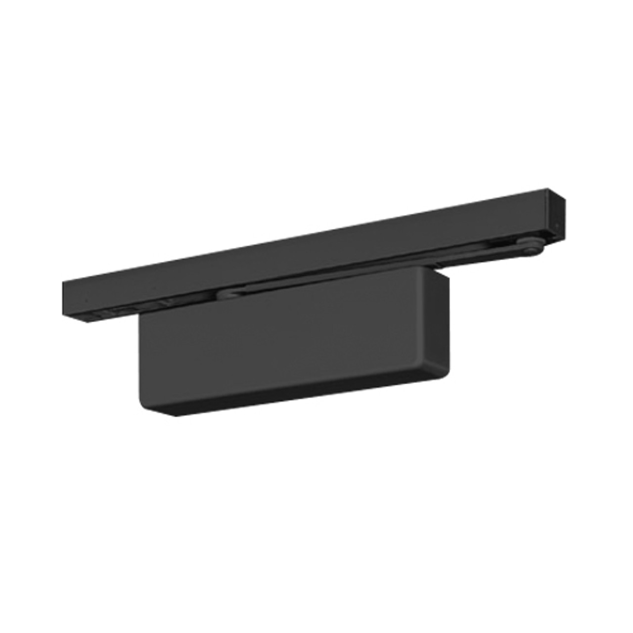 P4410ST-693 Yale 4400 Series Institutional Door Closer with Push Side Slide Track Arm in Black