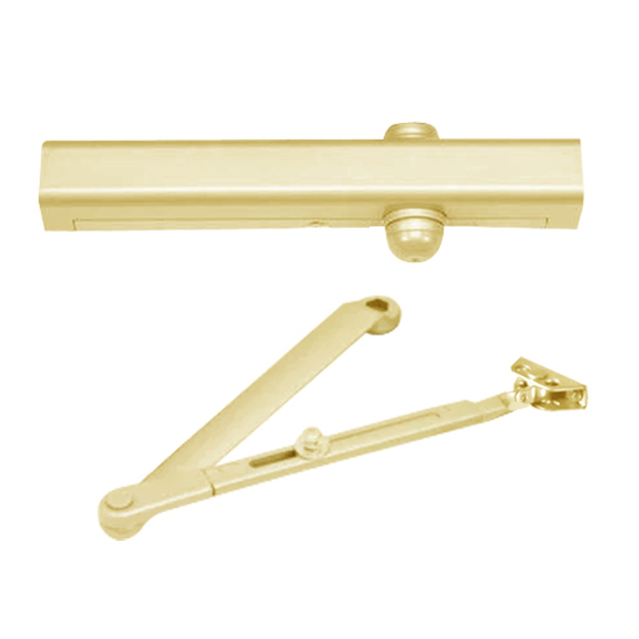 TJ3301-696 Yale 3000 Series Architectural Door Closer with Top Jamb 2-3/4" to 7" Reveal in Satin Brass