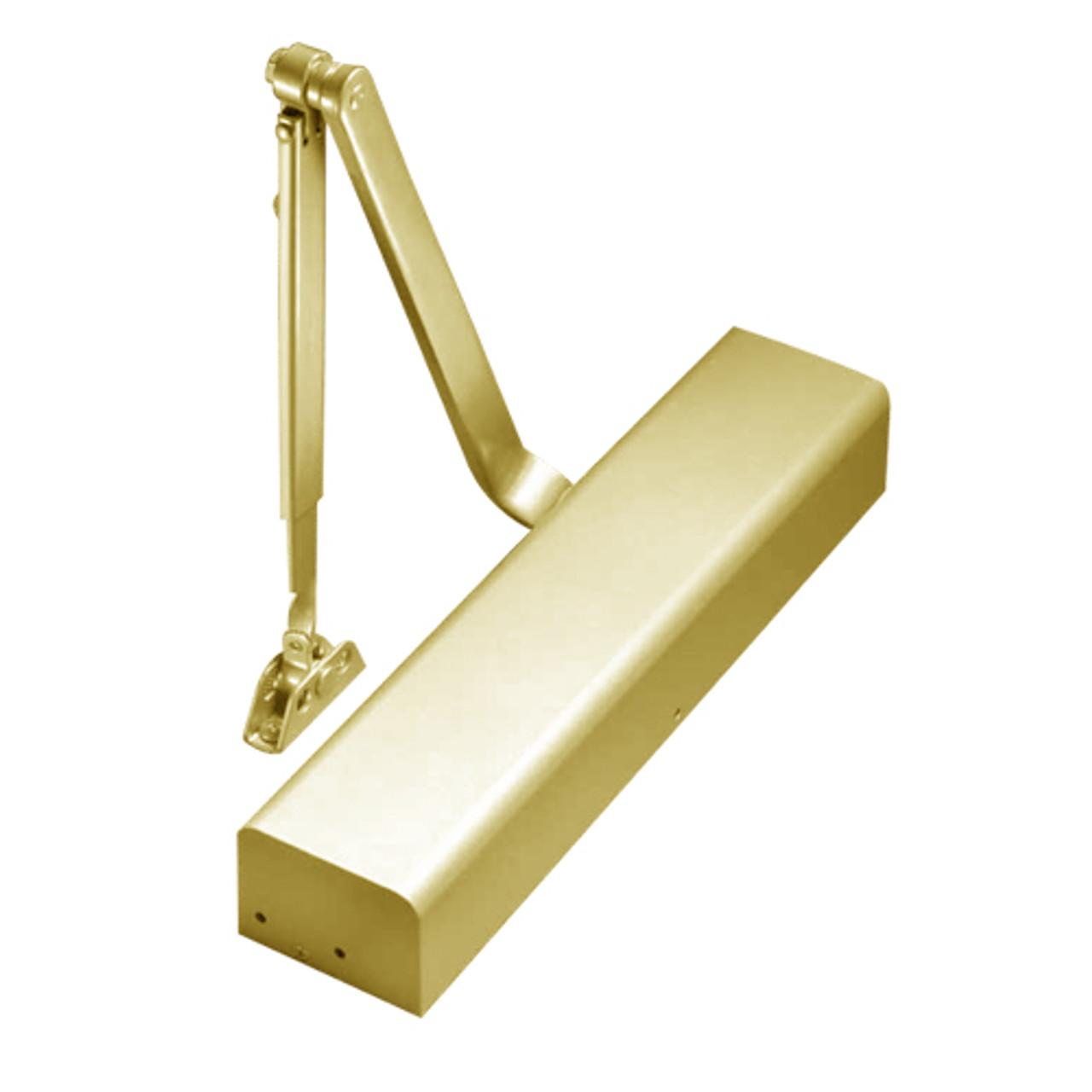 3511-696 Yale 3000 Series Architectural Door Closer with Regular Parallel and Top Jamb to 3" Reveal in Satin Brass