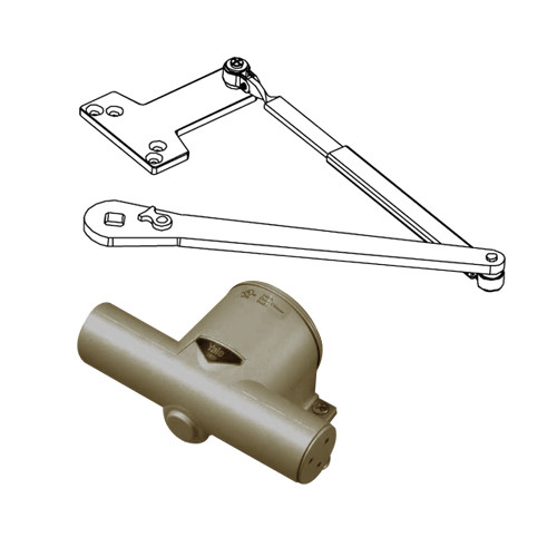 PA1902/4-694-LH Yale 1900 Series Traditional Surface Door Closer with Parallel Arm in Medium Bronze