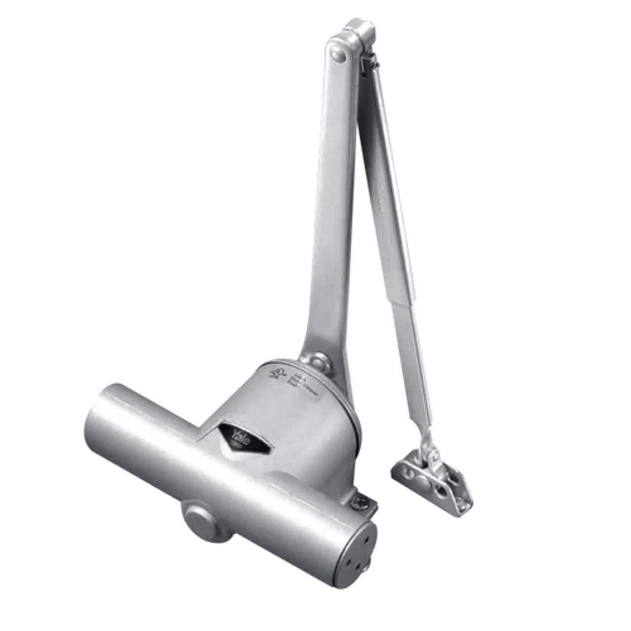 1902/4-689-RH Yale 1900 Series Traditional Surface Door Closer with Regular Arm in Aluminum Painted