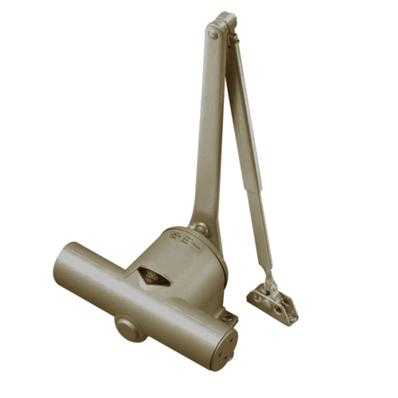 1902/4-694-RH Yale 1900 Series Traditional Surface Door Closer with Regular Arm in Medium Bronze