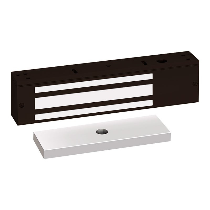 1571Y SDC 1570 Series 1200lb Holding Force Single EM Magnetic Door Lock in Black