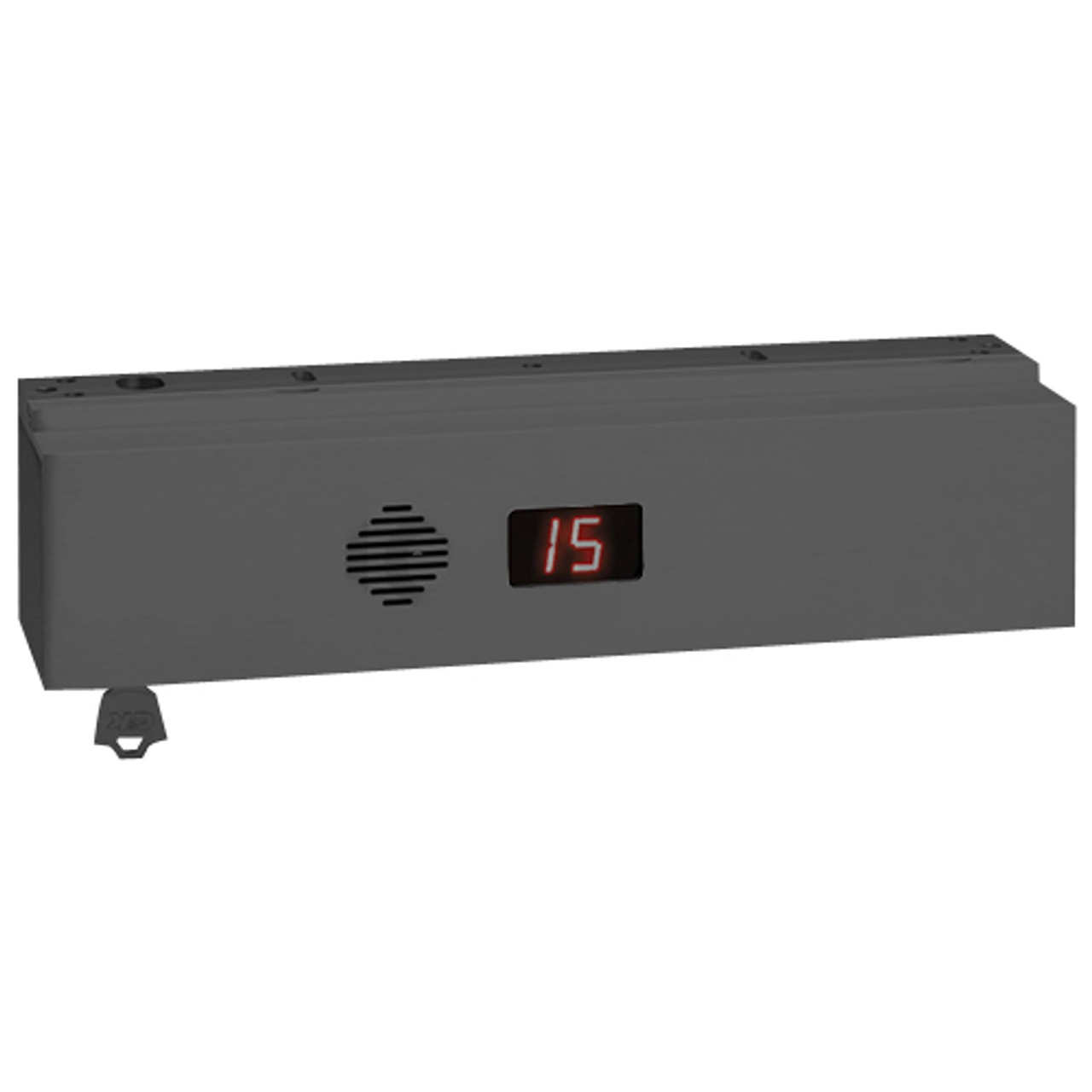 1511S-ND-P-Y-B SDC 1511S Series Single Integrated Delayed Egress Locks with Magnetic Bond Alert Sensor in Black Anodized