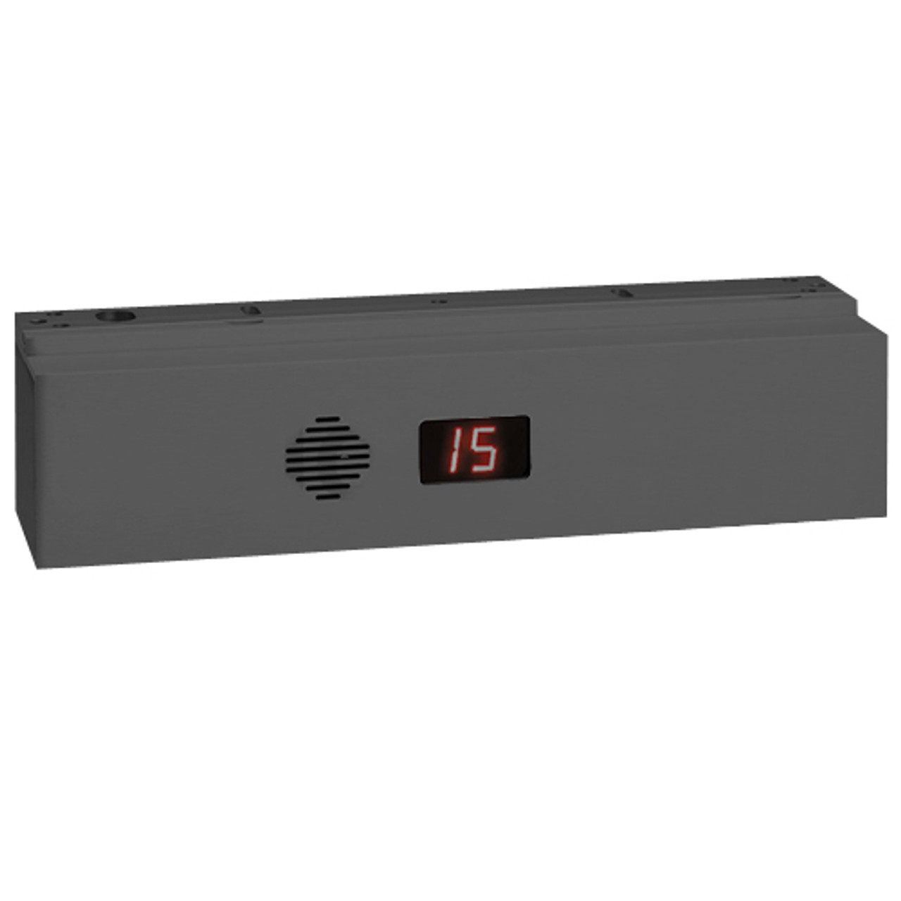 1511S-NC-L-Y-B SDC 1511S Series Single Integrated Delayed Egress Locks with Magnetic Bond Alert Sensor in Black Anodized