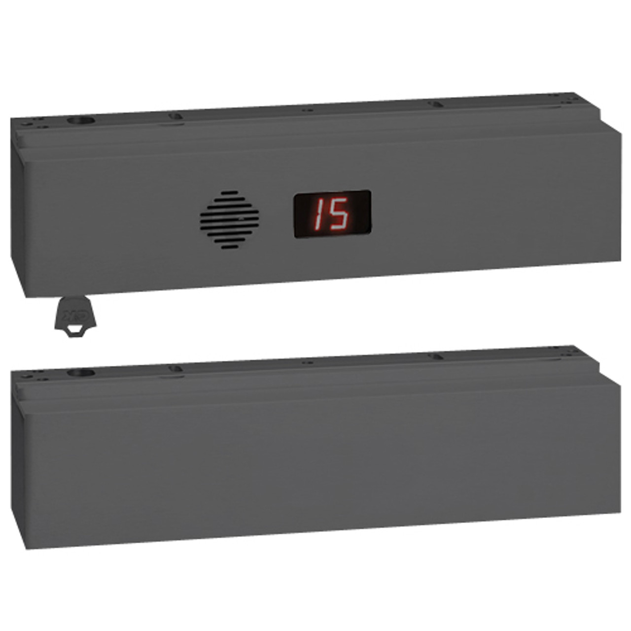 1511T-BC-K-Y SDC 1511T Series Tandem Integrated Delayed Egress Locks in Black Anodized