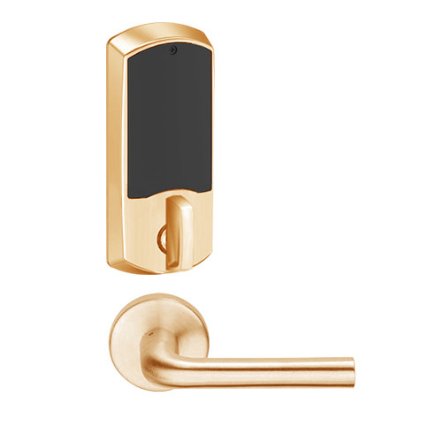 LEMD-GRW-P-02-612-00B Schlage Privacy/Apartment Wireless Greenwich Mortise Deadbolt Lock with LED and 02 Lever in Satin Bronze