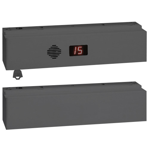 1511T-NA-L-Y-B2 SDC 1511T Series Tandem Integrated Delayed Egress Locks with Magnetic Bond Alert Sensor in Black Anodized