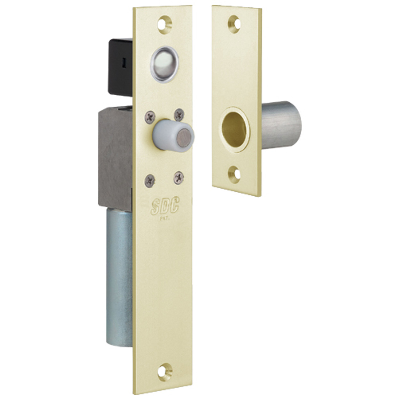 FS23MID SDC Dual FailSafe Spacesaver Mortise Bolt Lock in Dull Brass