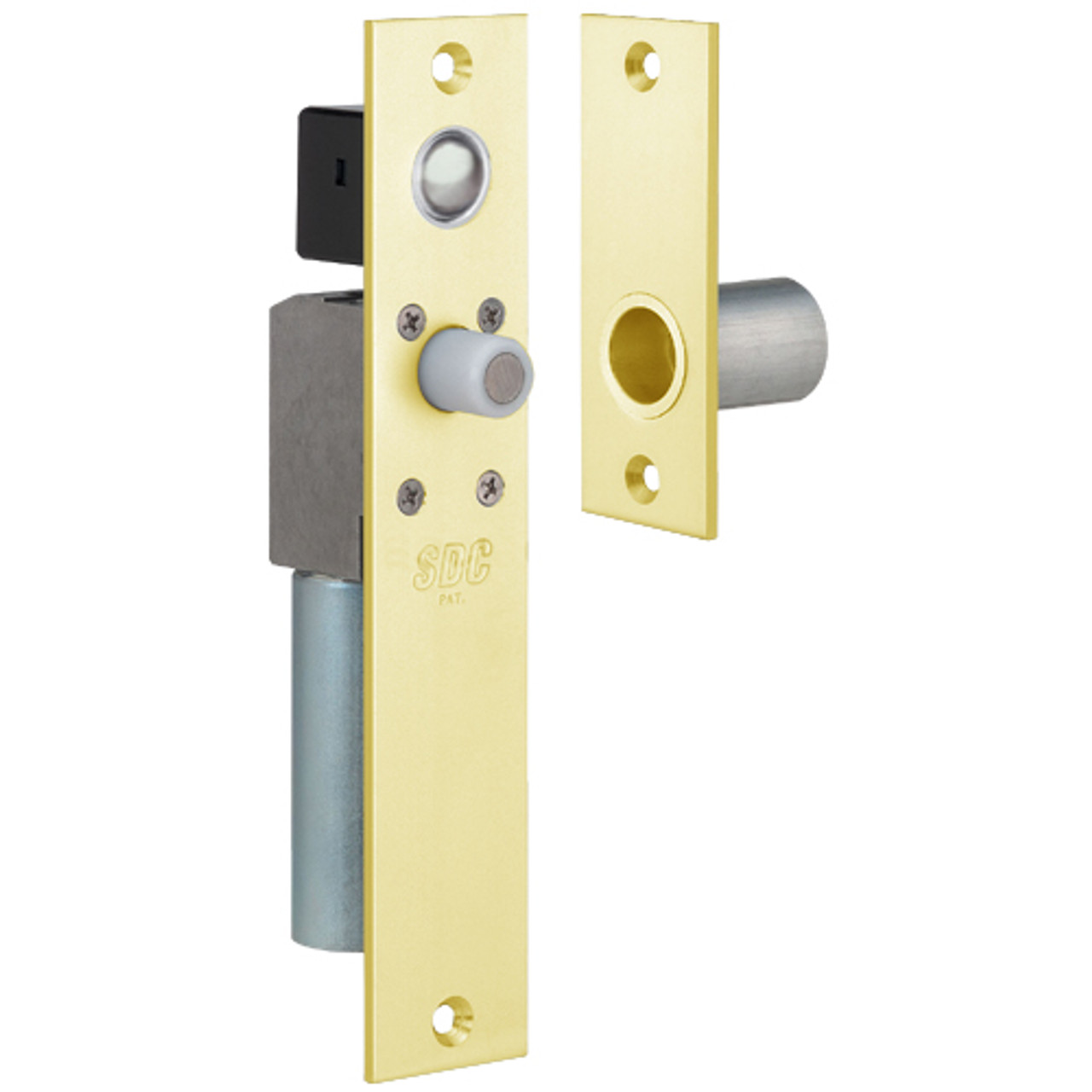 FS23MIC SDC Dual FailSafe Spacesaver Mortise Bolt Lock in Bright Brass