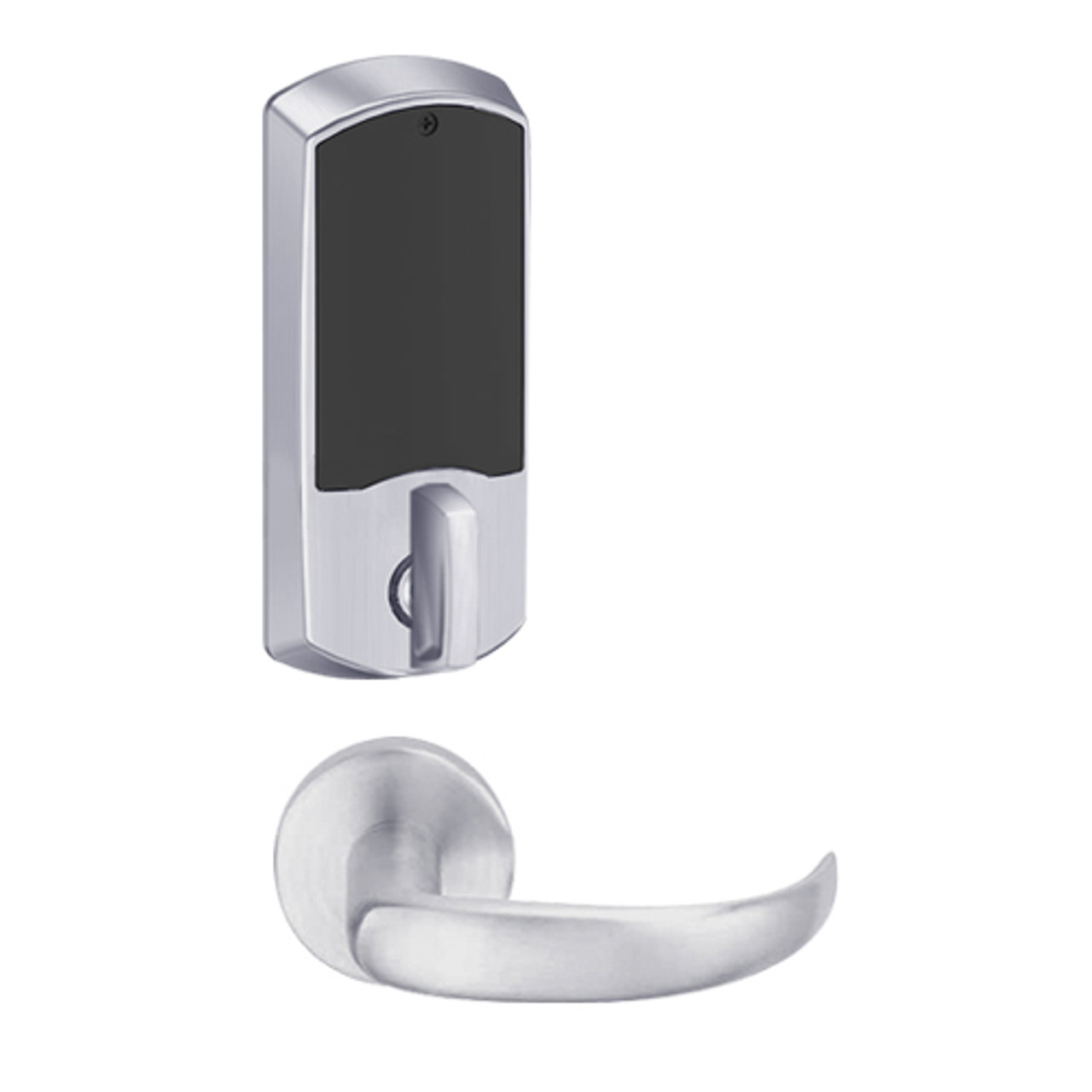 LEMD-GRW-J-17-626-00C Schlage Privacy/Apartment Wireless Greenwich Mortise Deadbolt Lock with LED and Sparta Lever Prepped for FSIC in Satin Chrome
