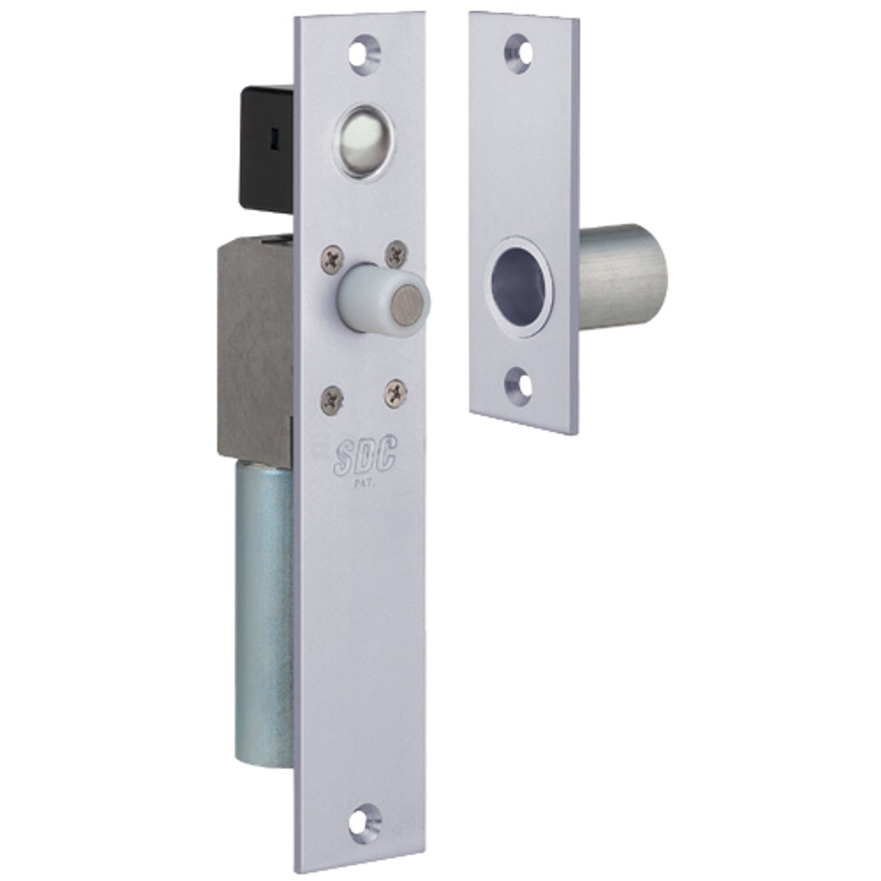 FS23MIQDB SDC Dual FailSafe Spacesaver Mortise Bolt Lock with Door Position and Bolt Position Sensor in Dull Chrome