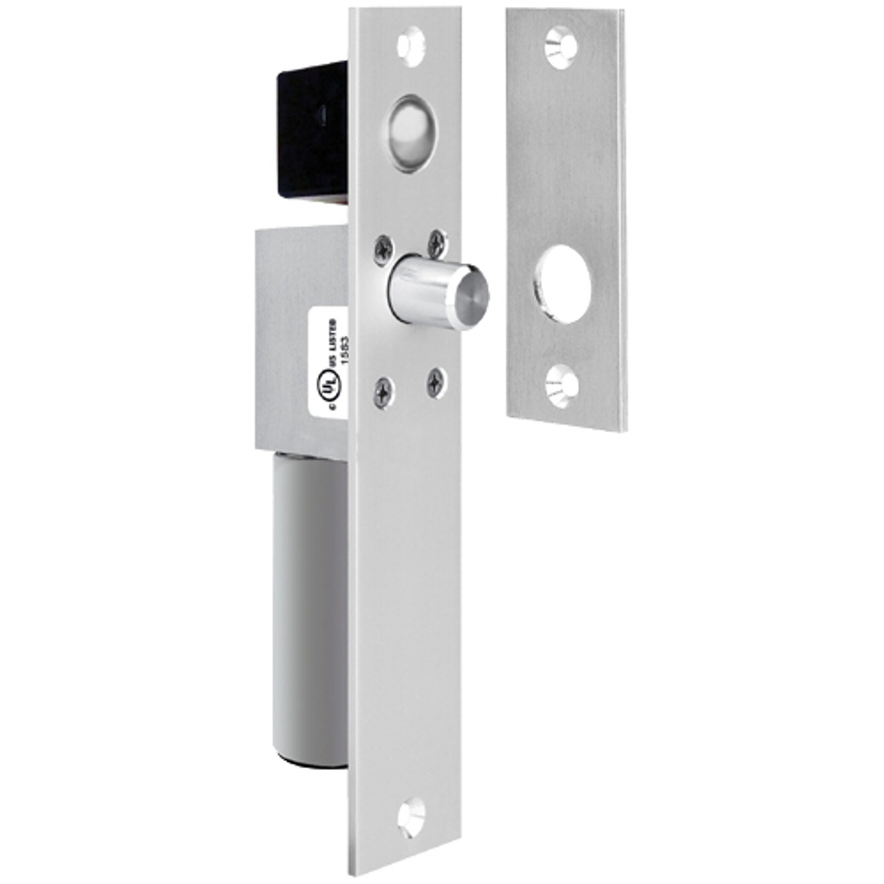 1091AIVD SDC FailSafe Spacesaver Mortise Bolt Lock with Door Position Sensor in Aluminum