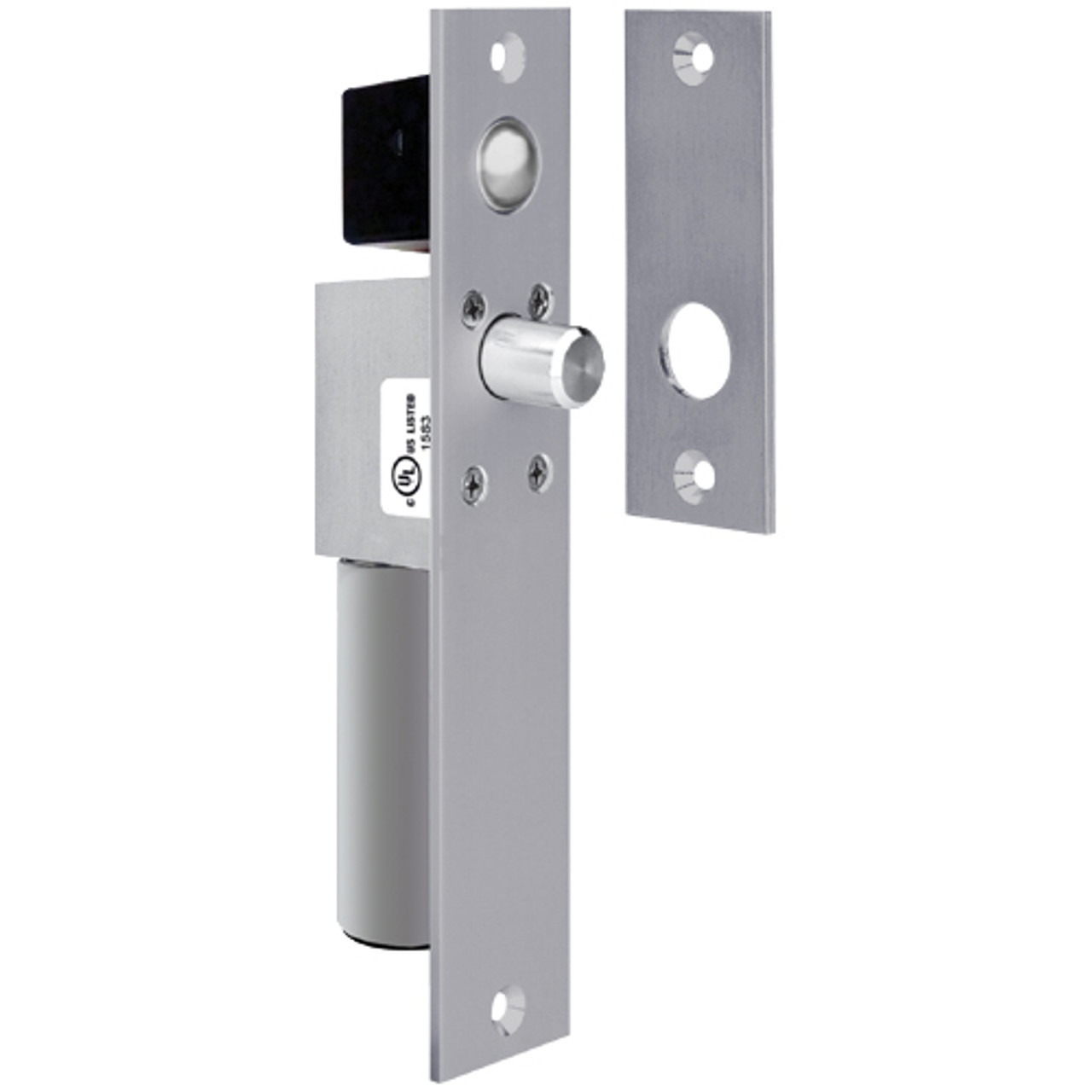 1091AIQB SDC FailSafe Spacesaver Mortise Bolt Lock with Bolt Position Sensor in Dull Chrome