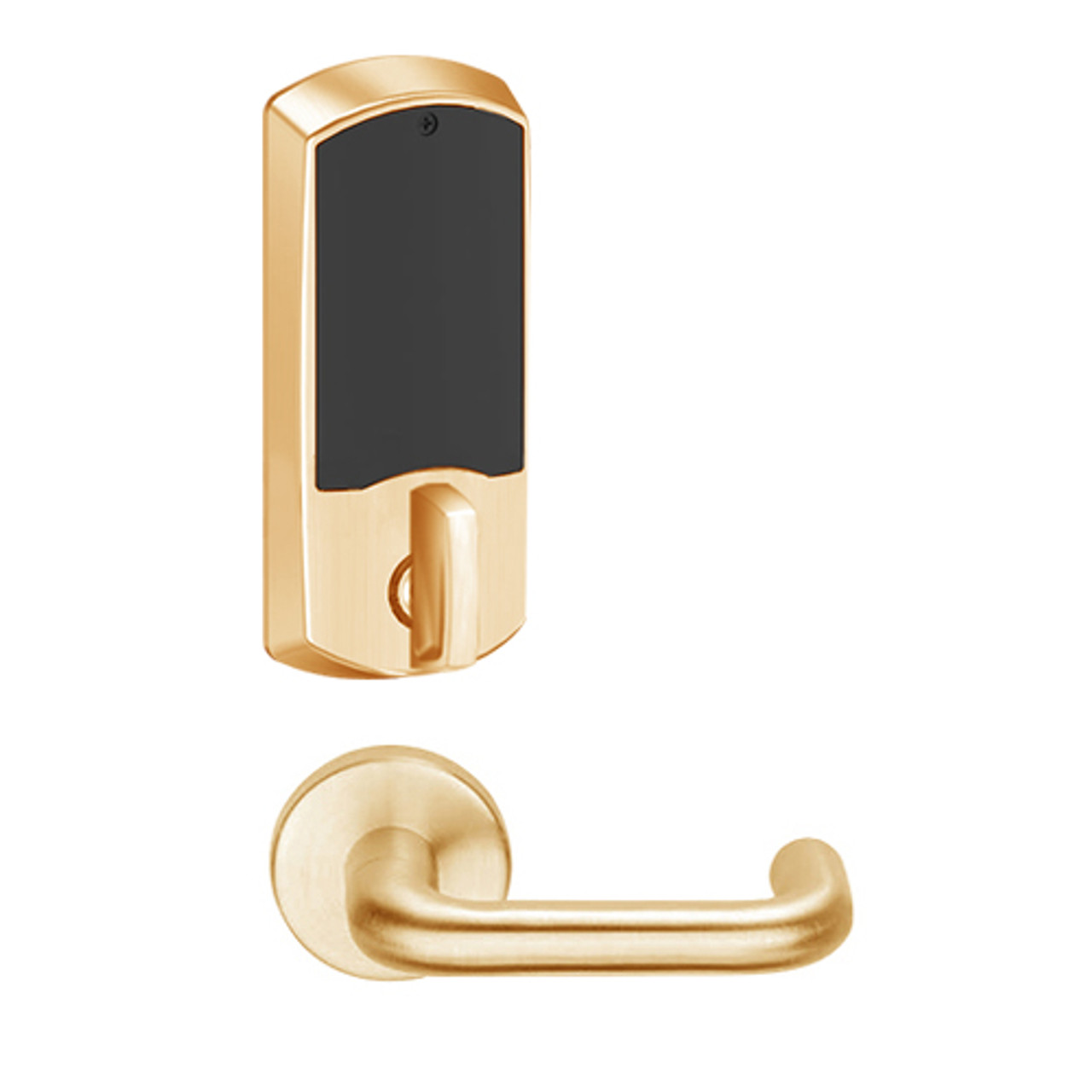 LEMD-GRW-BD-03-612-00A Schlage Privacy/Apartment Wireless Greenwich Mortise Deadbolt Lock with LED and Tubular Lever Prepped for SFIC in Satin Bronze