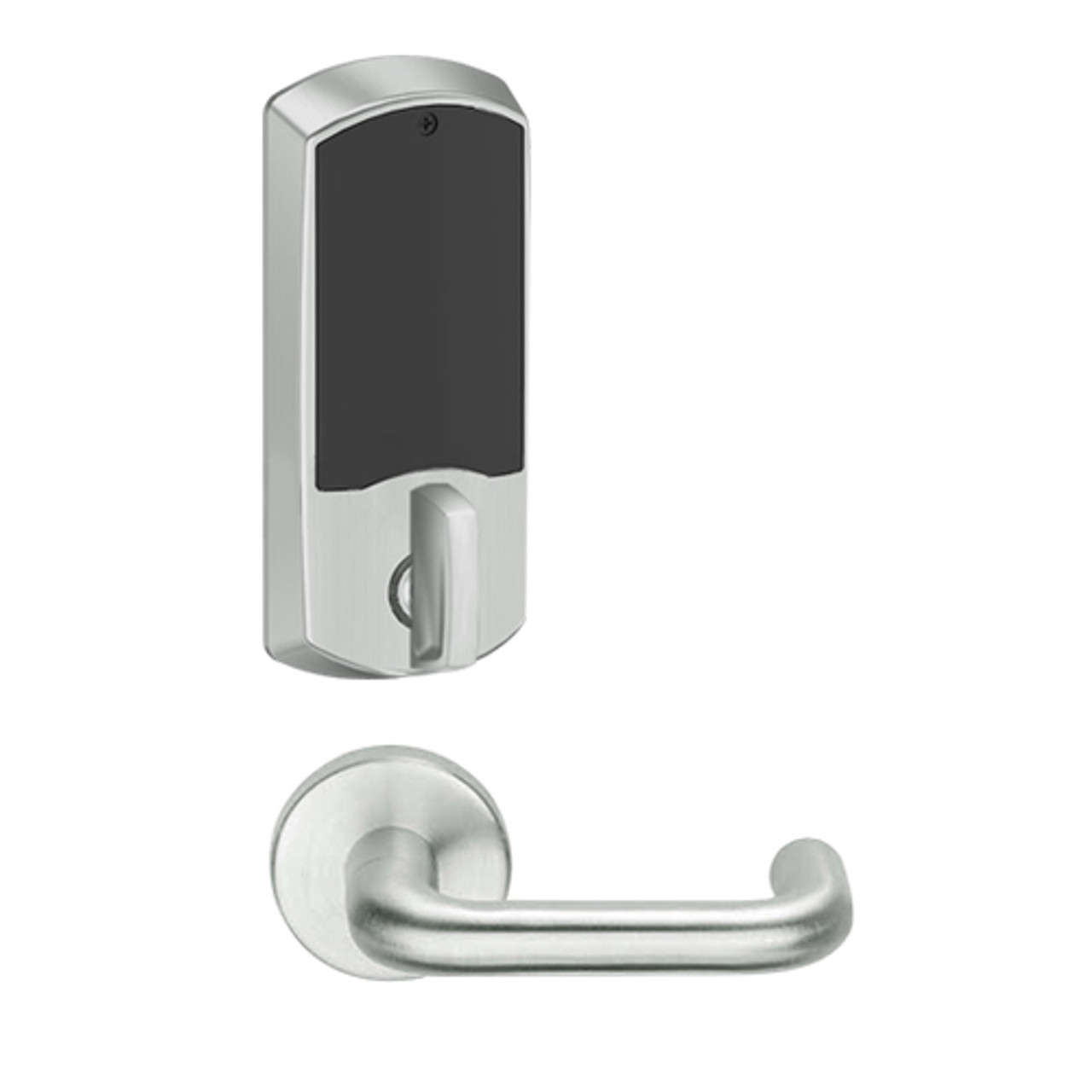 LEMD-GRW-BD-03-619-00C Schlage Privacy/Apartment Wireless Greenwich Mortise Deadbolt Lock with LED and Tubular Lever Prepped for SFIC in Satin Nickel