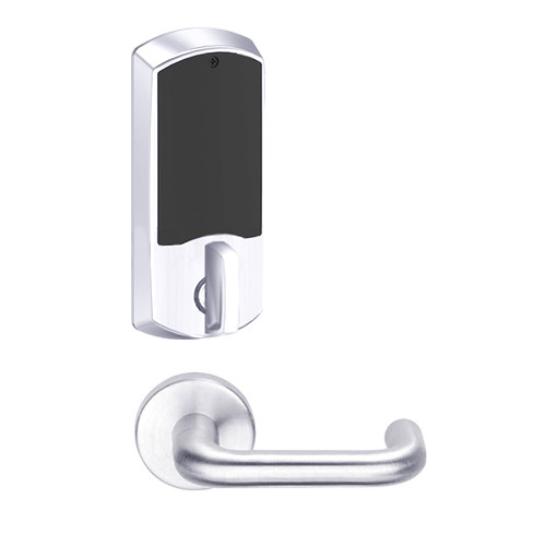 LEMD-GRW-BD-03-625-00C Schlage Privacy/Apartment Wireless Greenwich Mortise Deadbolt Lock with LED and Tubular Lever Prepped for SFIC in Bright Chrome