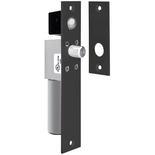 1490AIYB SDC Fits 1-1/2 inch Frame Non UL FailSafe Spacesaver Mortise Bolt Lock with Bolt Position Sensor in Black