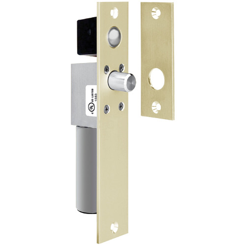 1490AIDDB SDC Fits 1-1/2 inch Frame Non UL FailSafe Spacesaver Mortise Bolt Lock with Door Position and Bolt Position Sensor in Dull Brass