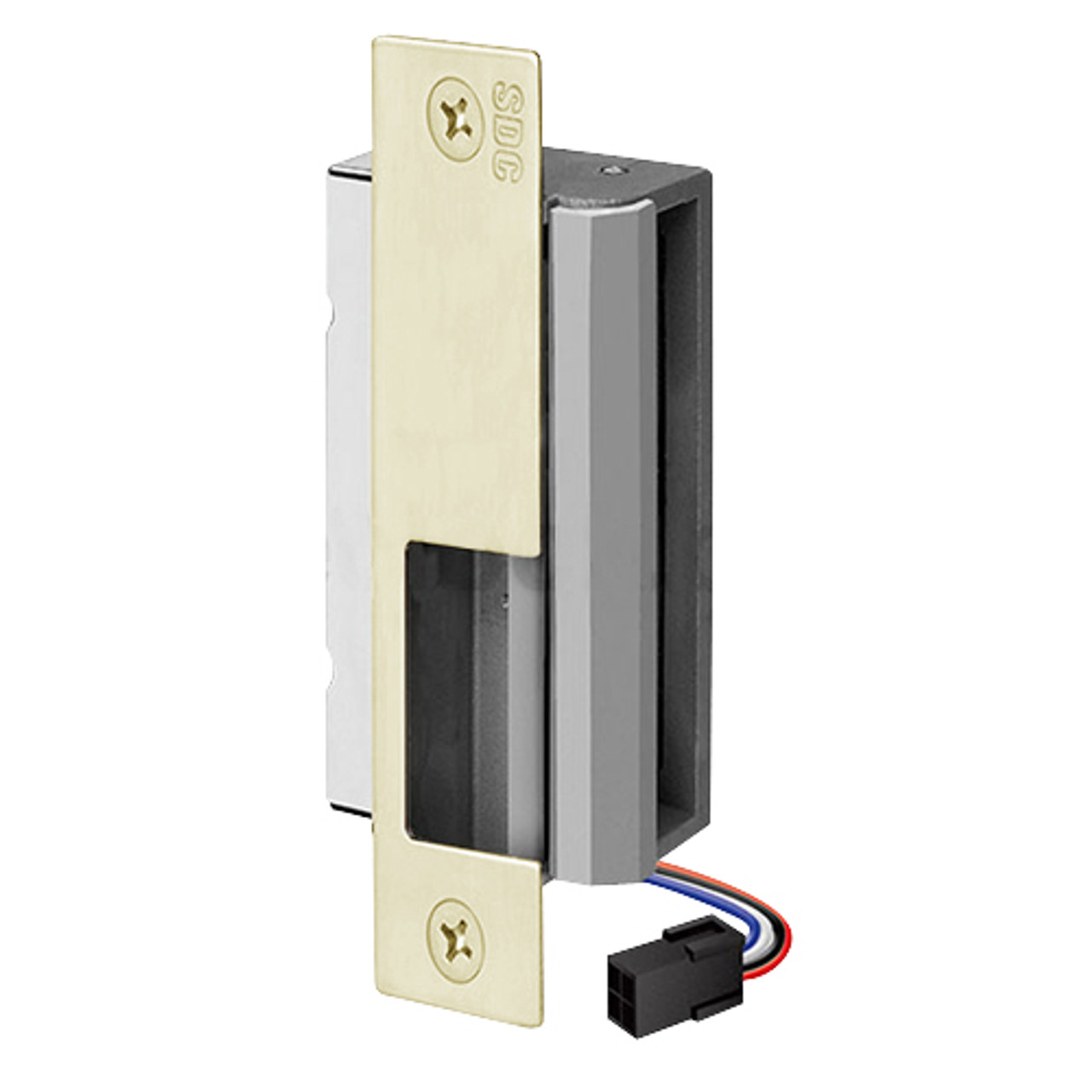 55-BU-LBM SDC 55 Series UniFLEX Heavy Duty Electric Strike with Latchbolt Monitor in Satin Stainless Steel