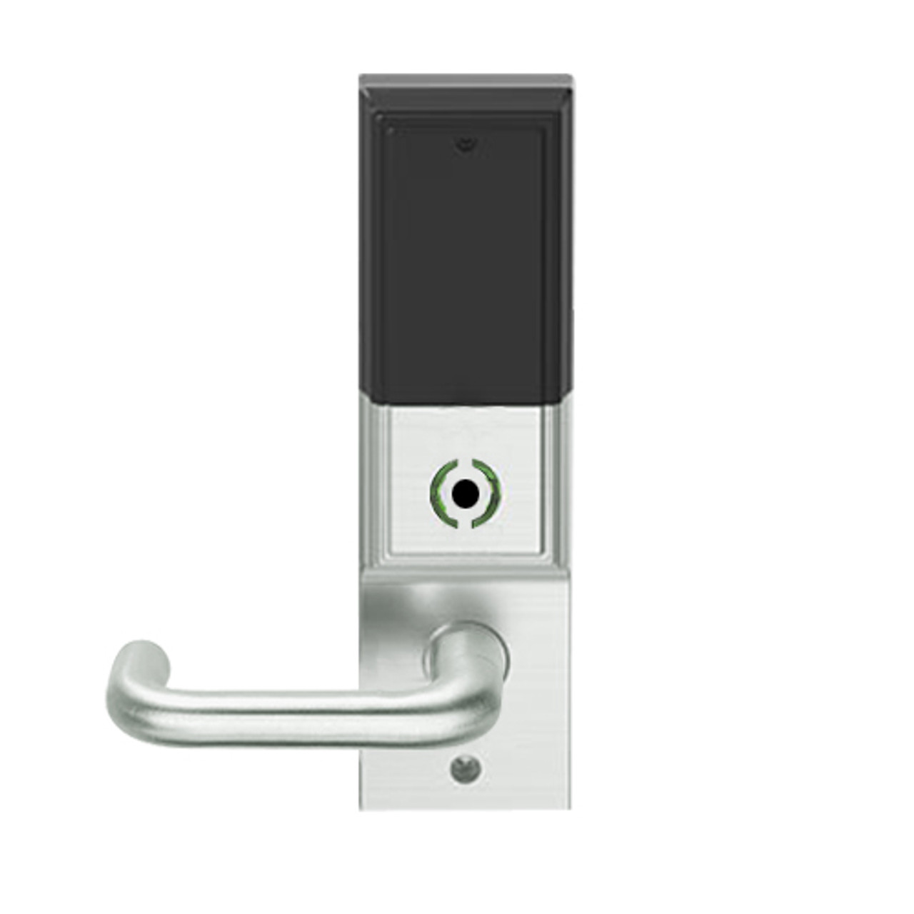 LEMS-ADD-P-03-619 Schlage Storeroom Wireless Addison Mortise Lock with LED and Tubular Lever in Satin Nickel