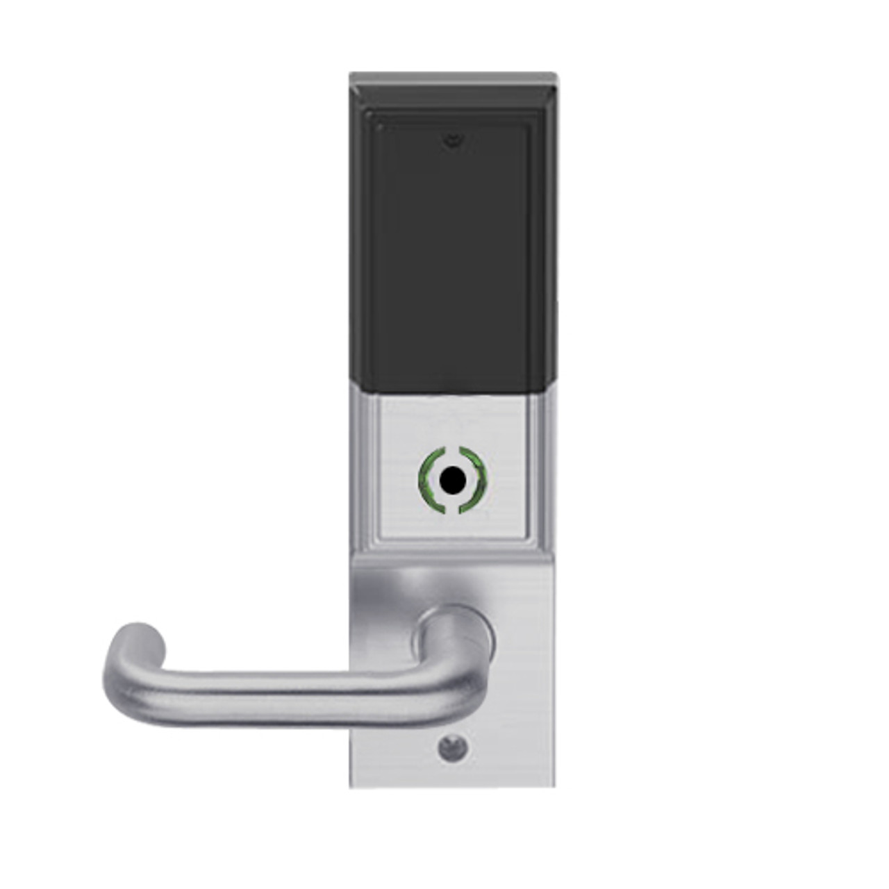 LEMS-ADD-P-03-626 Schlage Storeroom Wireless Addison Mortise Lock with LED and Tubular Lever in Satin Chrome