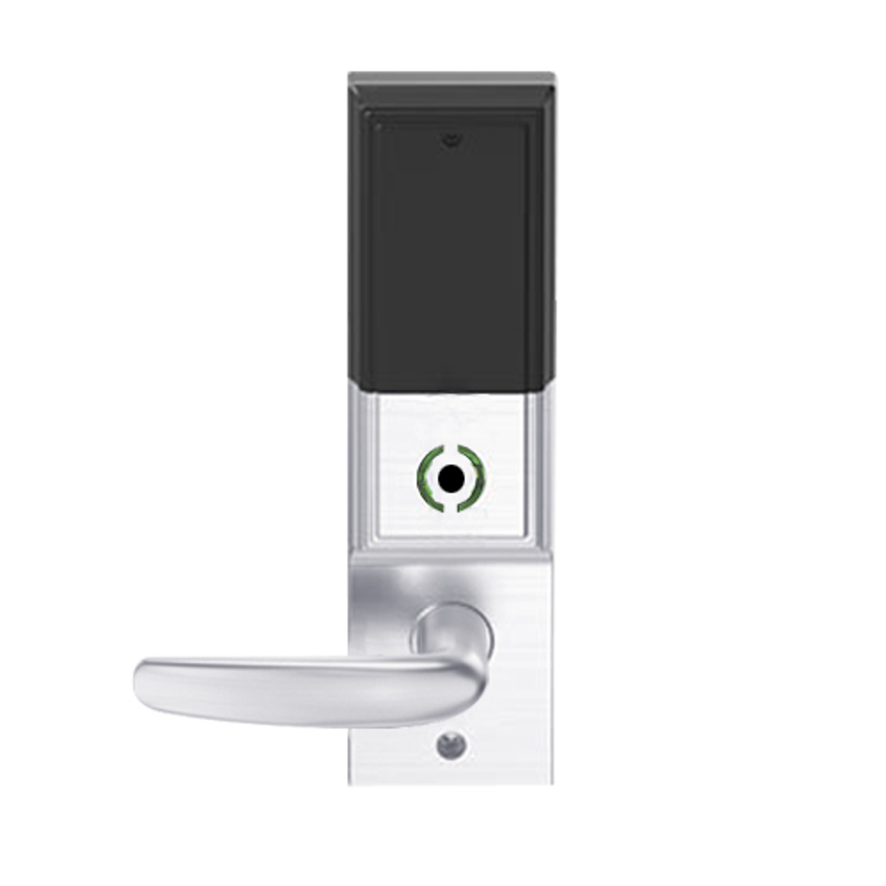 LEMB-ADD-P-07-625 Schlage Privacy/Office Wireless Addison Mortise Lock with Push Button, LED and Athens Lever in Bright Chrome