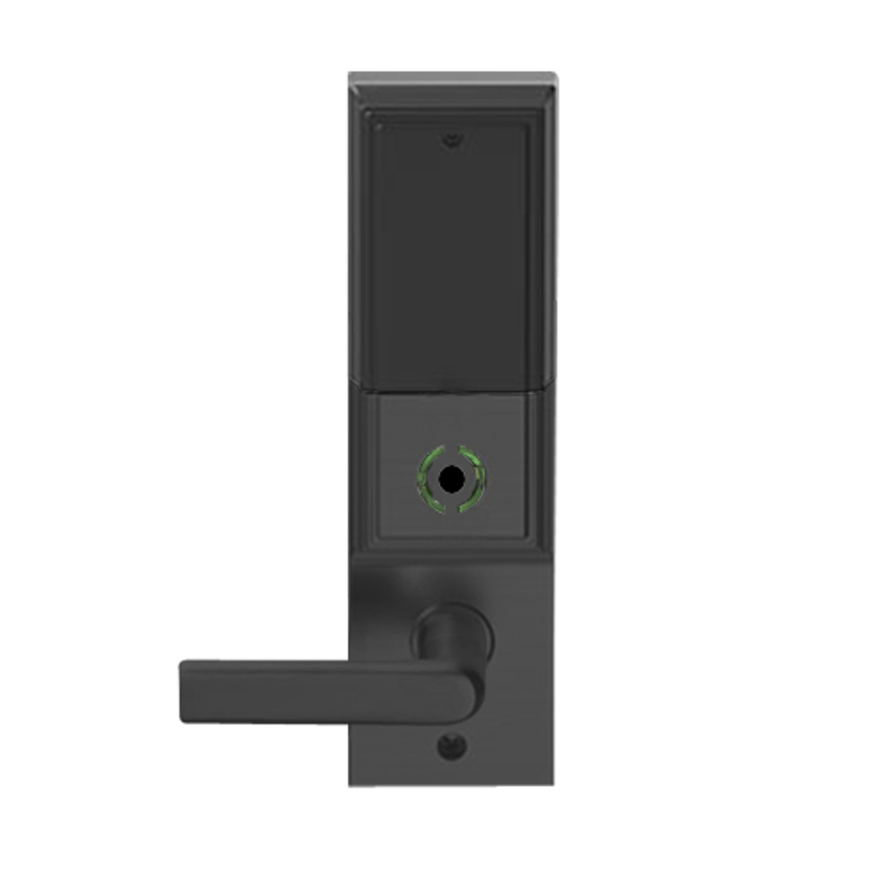 LEMB-ADD-P-01-622 Schlage Privacy/Office Wireless Addison Mortise Lock with Push Button, LED and 01 Lever in Matte Black