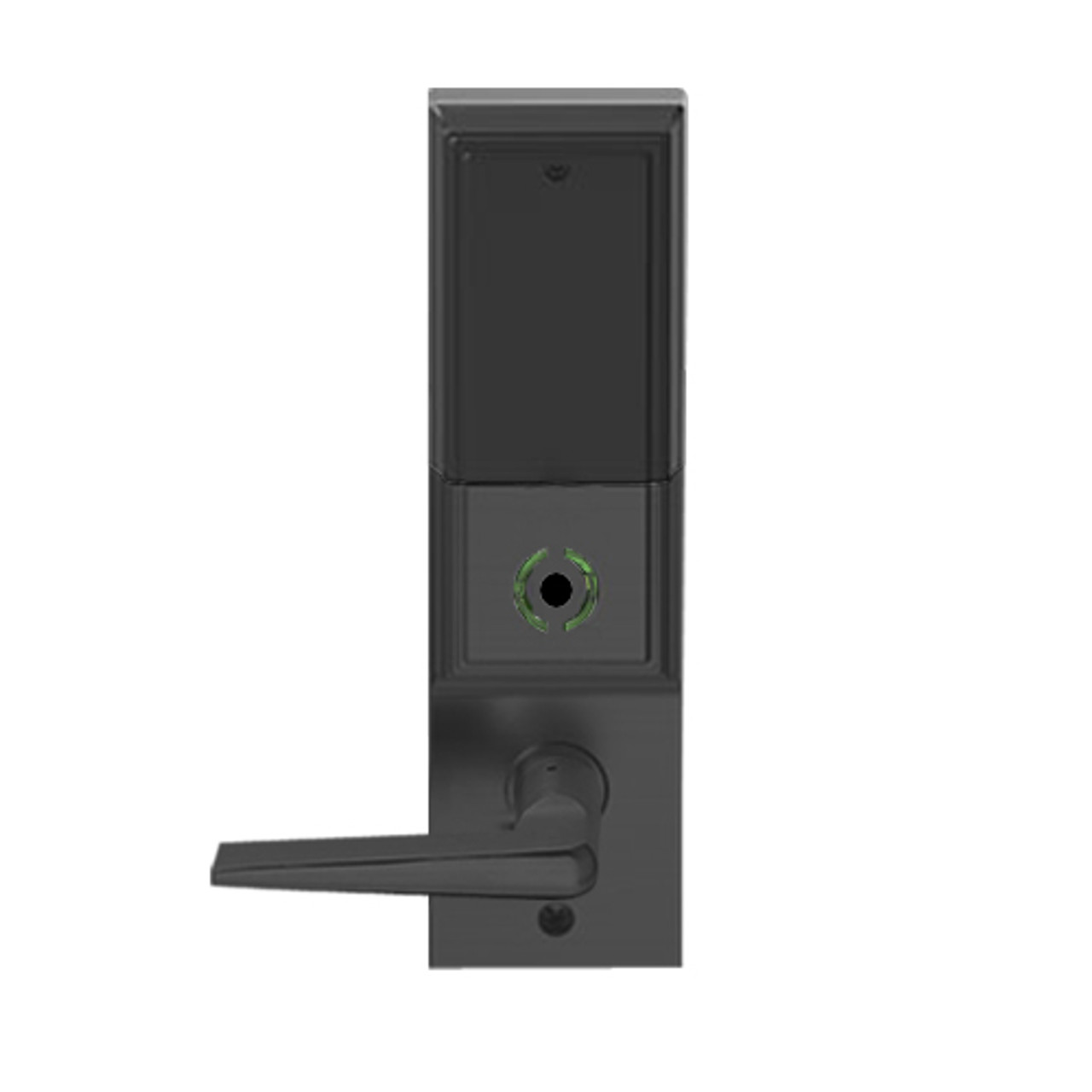 LEMB-ADD-P-05-622 Schlage Privacy/Office Wireless Addison Mortise Lock with Push Button, LED and 05 Lever in Matte Black