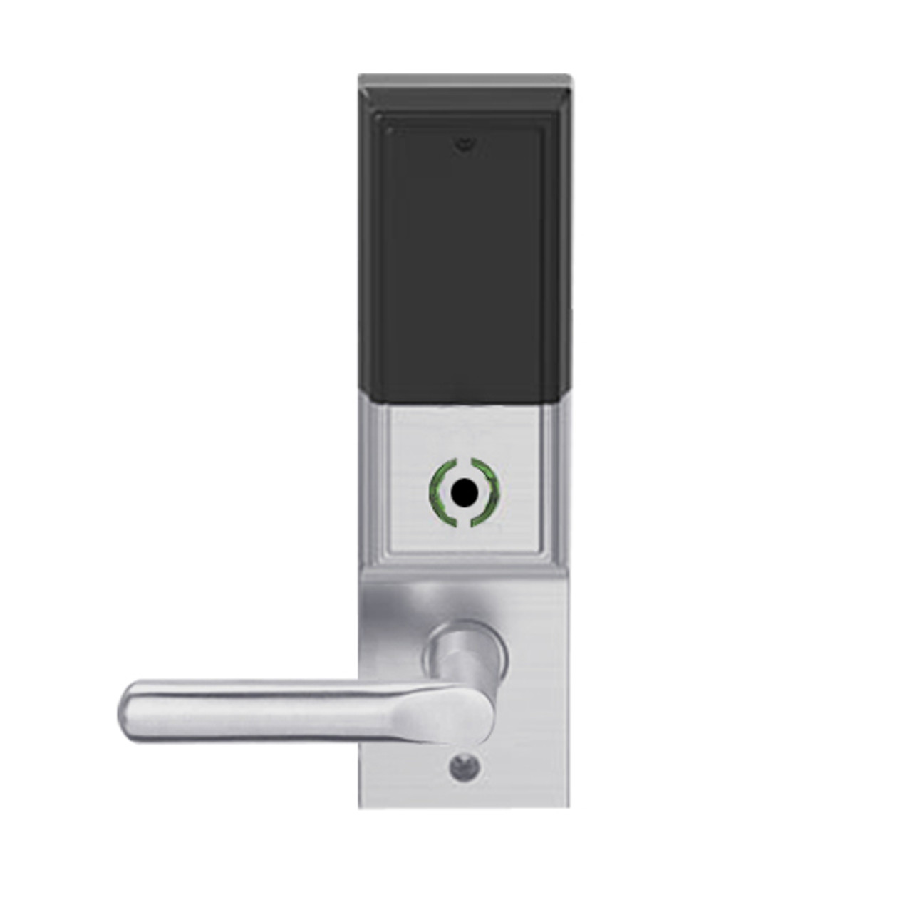 LEMB-ADD-P-18-626 Schlage Privacy/Office Wireless Addison Mortise Lock with Push Button, LED and 18 Lever in Satin Chrome