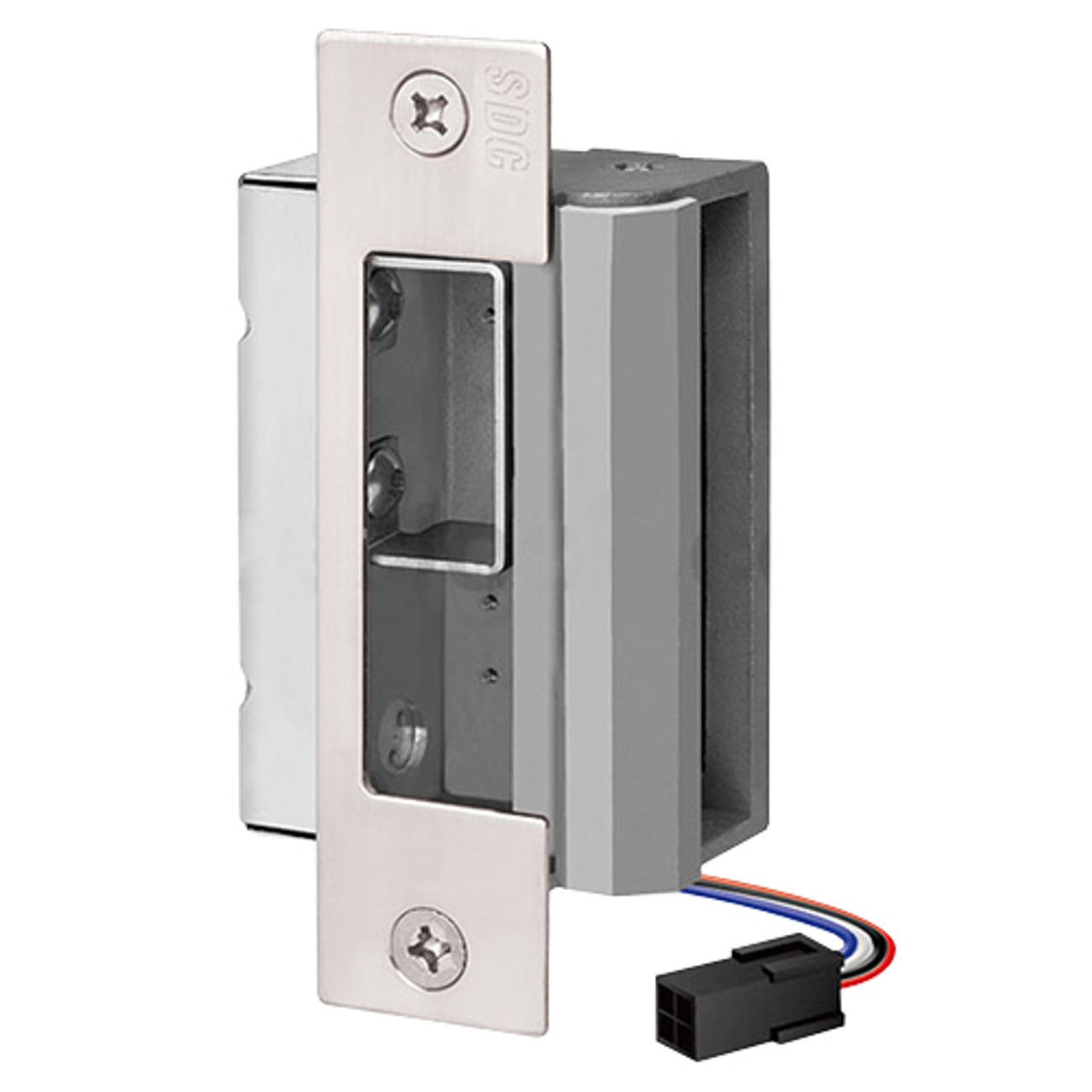 55-DU-LBM/LCM SDC 55 Series UniFLEX Heavy Duty Electric Strike with Door Secure Monitor in Satin Stainless Steel