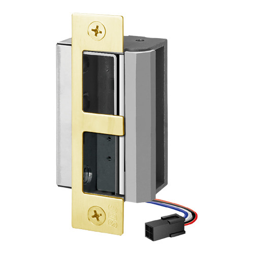 55-FD SDC 55 Series UniFLEX Heavy Duty Electric Strike in Dull Brass