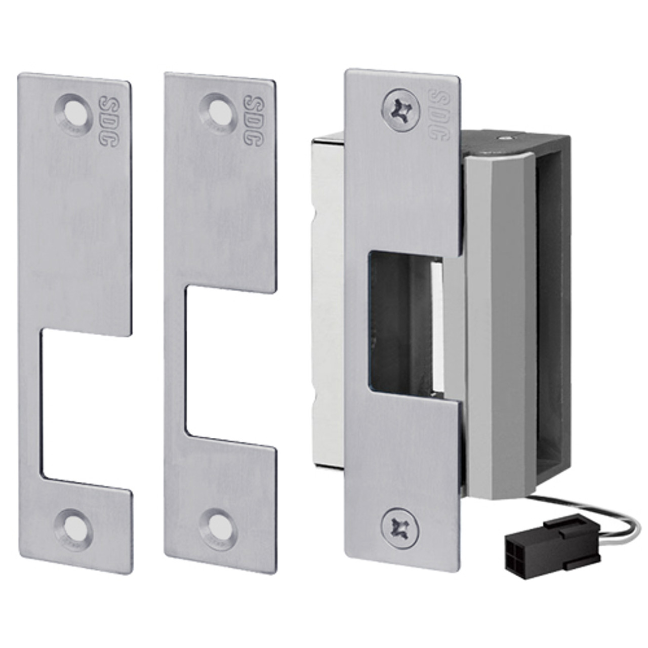 55-ABCQ SDC 55 Series UniFLEX Universal Strike - Multi Application Pack Electric Strike in Dull Chrome