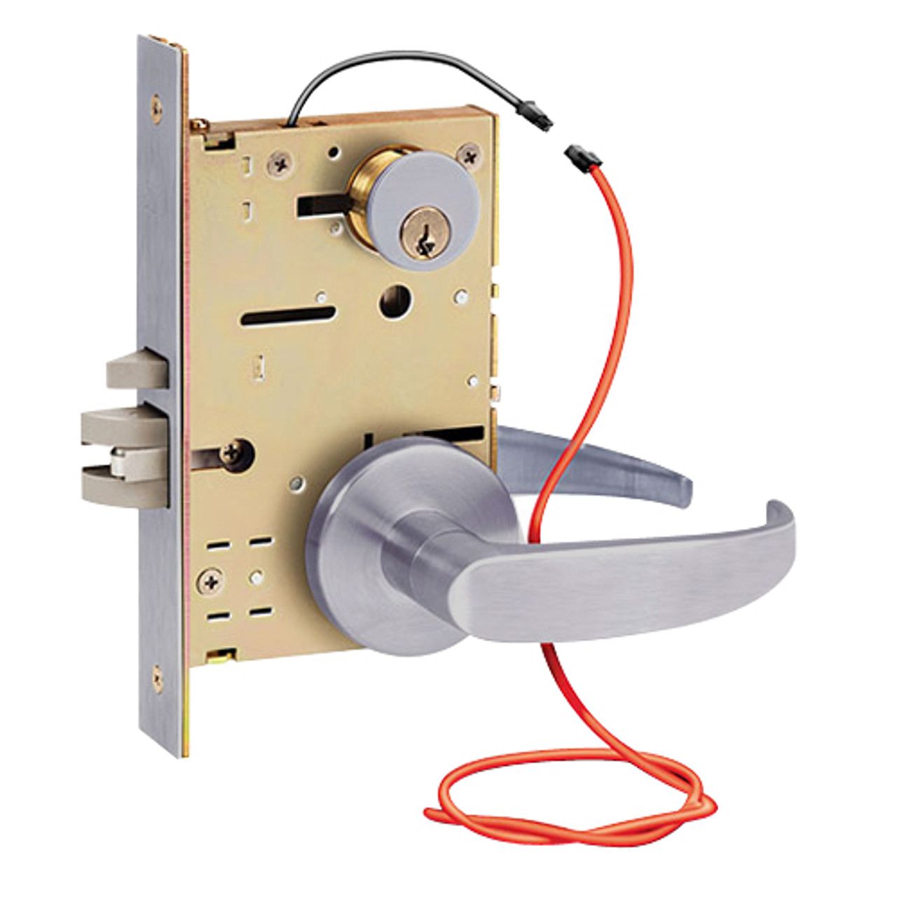 Z7850LRQG SDC Z7800 Selectric Pro Series Locked Outside Sides Failsafe Electric Mortise Lock in Satin Chrome