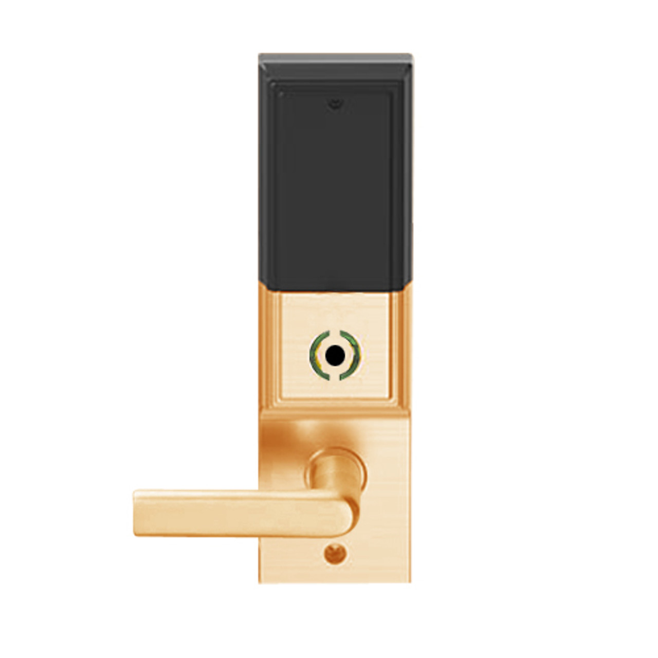 LEMS-ADD-BD-01-612 Schlage Storeroom Wireless Addison Mortise Lock with LED and 01 Lever Prepped for SFIC in Satin Bronze