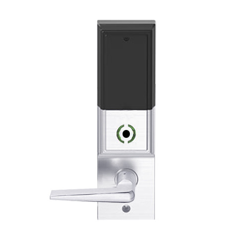 LEMS-ADD-BD-05-625 Schlage Storeroom Wireless Addison Mortise Lock with LED and 05 Lever Prepped for SFIC in Bright Chrome