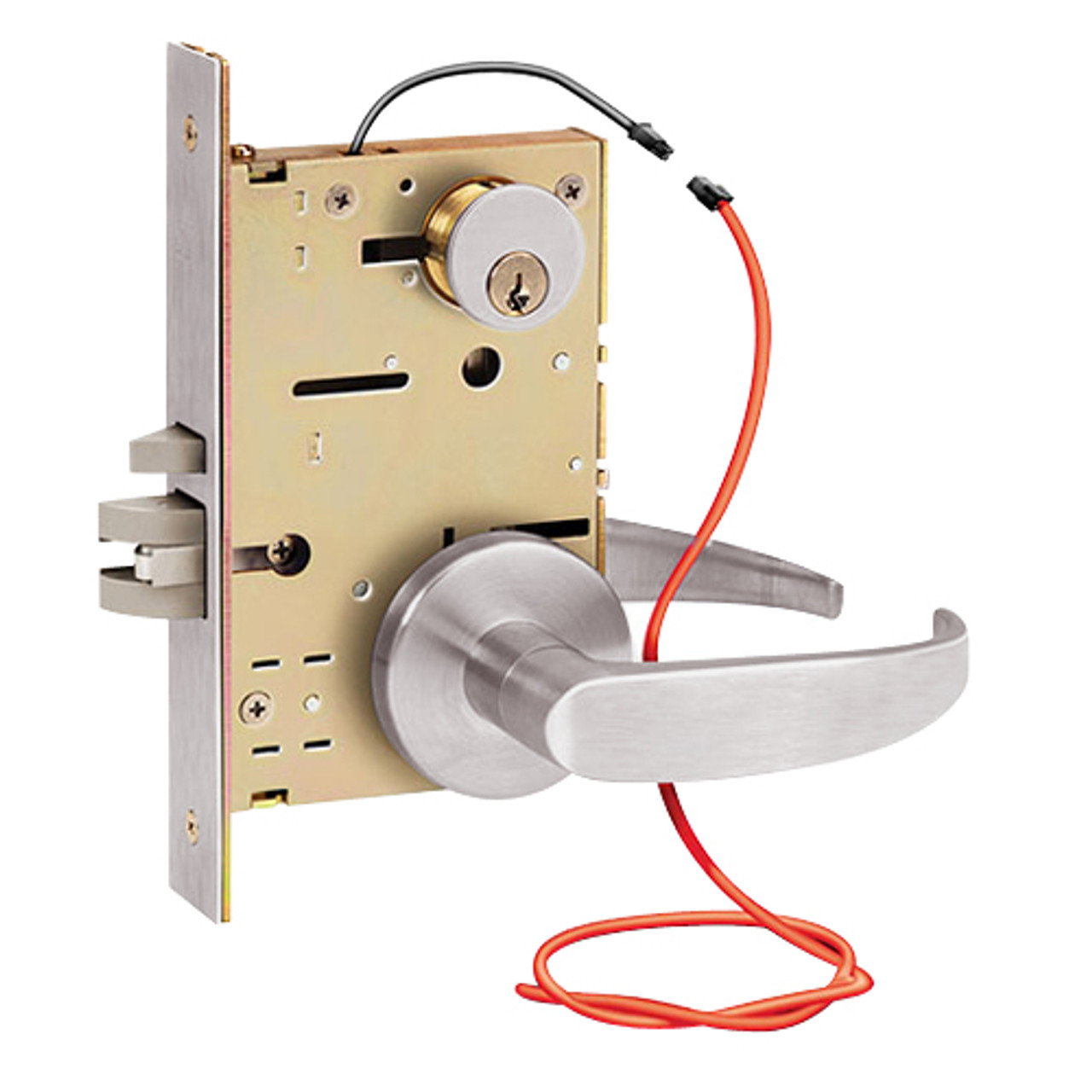Z7832RUG SDC Z7800 Selectric Pro Series Locked Both Sides Failsecure Electric Mortise Lock in Satin Stainless Steel