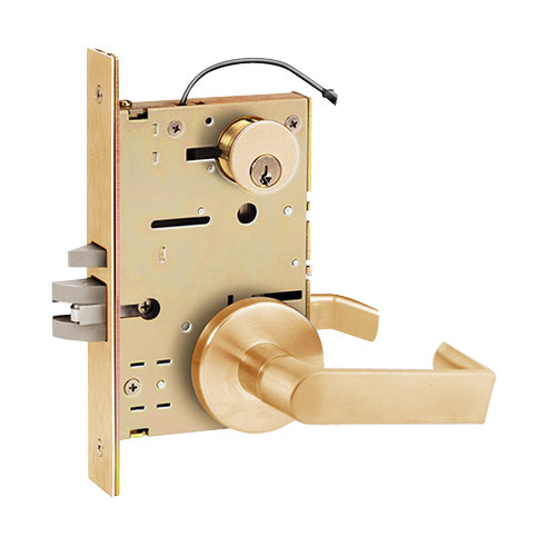 Z7852RGE SDC Z7800 Selectric Pro Series Locked Outside Sides Failsecure Electric Mortise Lock with Eclipse Lever in Satin Bronze