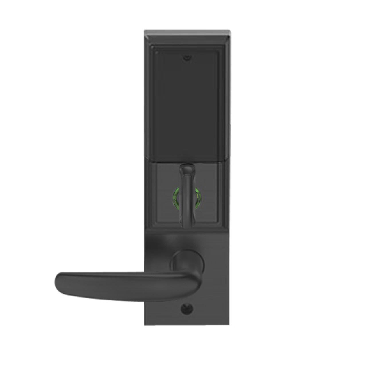LEMD-ADD-P-07-622 Schlage Privacy/Apartment Wireless Addison Mortise Deadbolt Lock with LED and Athens Lever in Matte Black