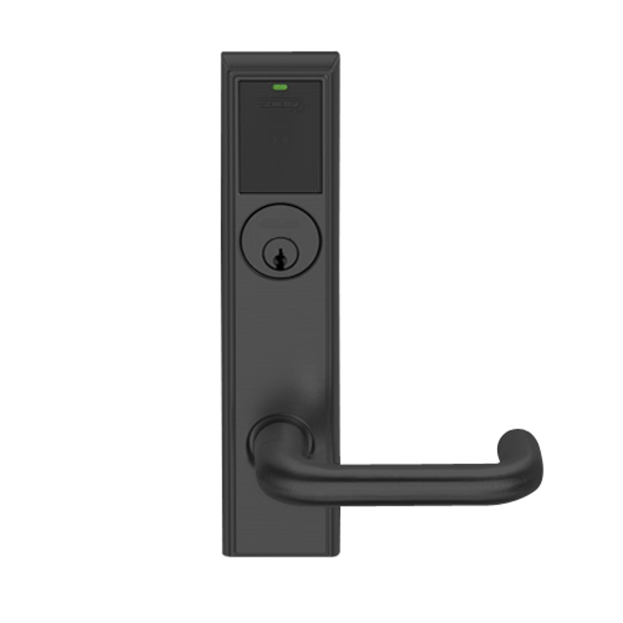 LEMD-ADD-P-03-622 Schlage Privacy/Apartment Wireless Addison Mortise Deadbolt Lock with LED and Tubular Lever in Matte Black