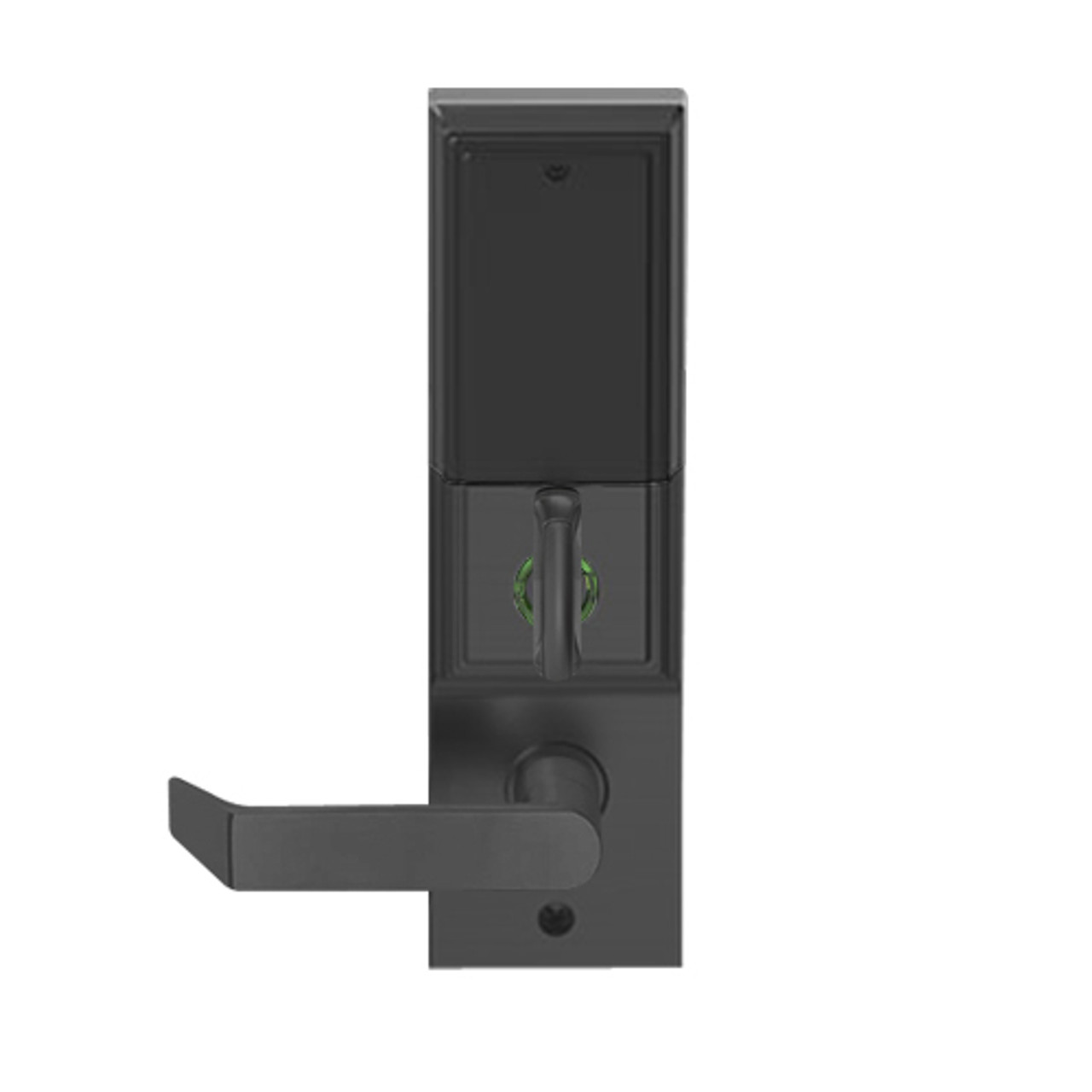 LEMD-ADD-P-06-622 Schlage Privacy/Apartment Wireless Addison Mortise Deadbolt Lock with LED and Rhodes Lever in Matte Black