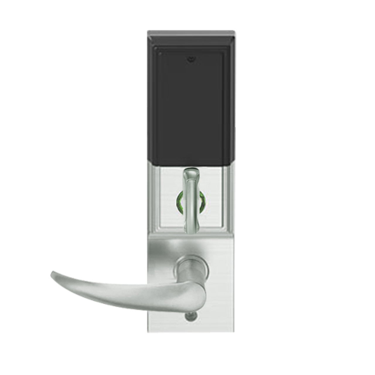 LEMD-ADD-P-OME-619 Schlage Privacy/Apartment Wireless Addison Mortise Deadbolt Lock with LED and Omega Lever in Satin Nickel