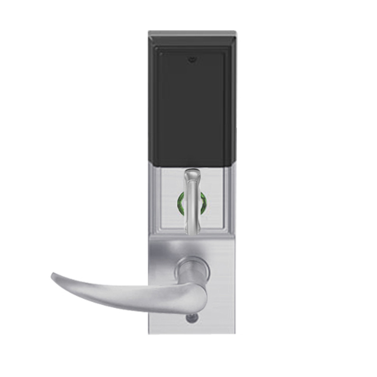 LEMD-ADD-P-OME-626 Schlage Privacy/Apartment Wireless Addison Mortise Deadbolt Lock with LED and Omega Lever in Satin Chrome