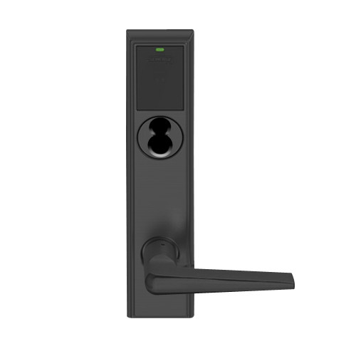 LEMD-ADD-J-05-622 Schlage Privacy/Apartment Wireless Addison Mortise Deadbolt Lock with LED and 05 Lever Prepped for FSIC in Matte Black