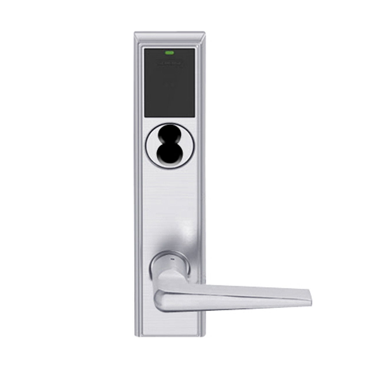 LEMD-ADD-J-05-626AM Schlage Privacy/Apartment Wireless Addison Mortise Deadbolt Lock with LED and 05 Lever Prepped for FSIC in Satin Chrome Antimicrobial