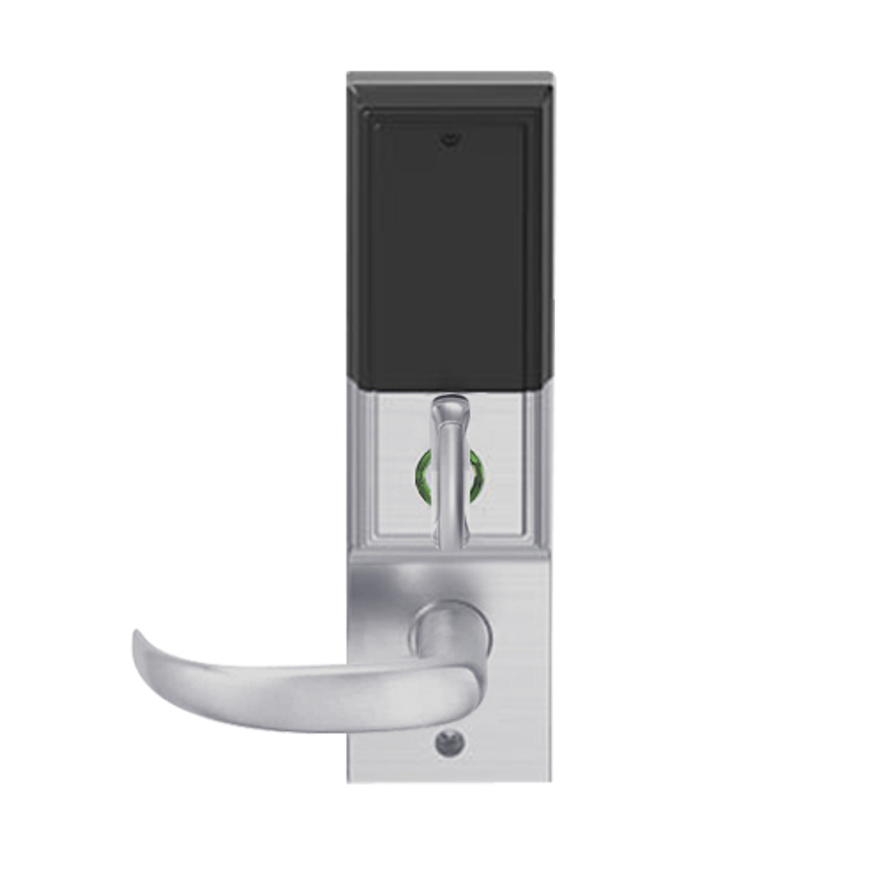 LEMD-ADD-BD-17-626 Schlage Privacy/Apartment Wireless Addison Mortise Deadbolt Lock with LED and Sparta Lever Prepped for SFIC in Satin Chrome
