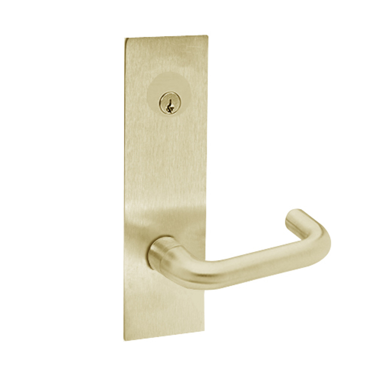 Z7850LDNE SDC Z7800 Selectric Pro Series Locked Outside Sides Failsafe Electric Mortise Lock with Nova Lever in Satin Brass