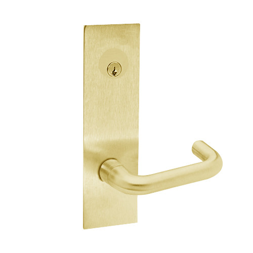 Z7852RRCNE SDC Z7800 Selectric Pro Series Locked Outside Only Failsecure Electric Mortise Lock with Nova Lever in Bright Brass