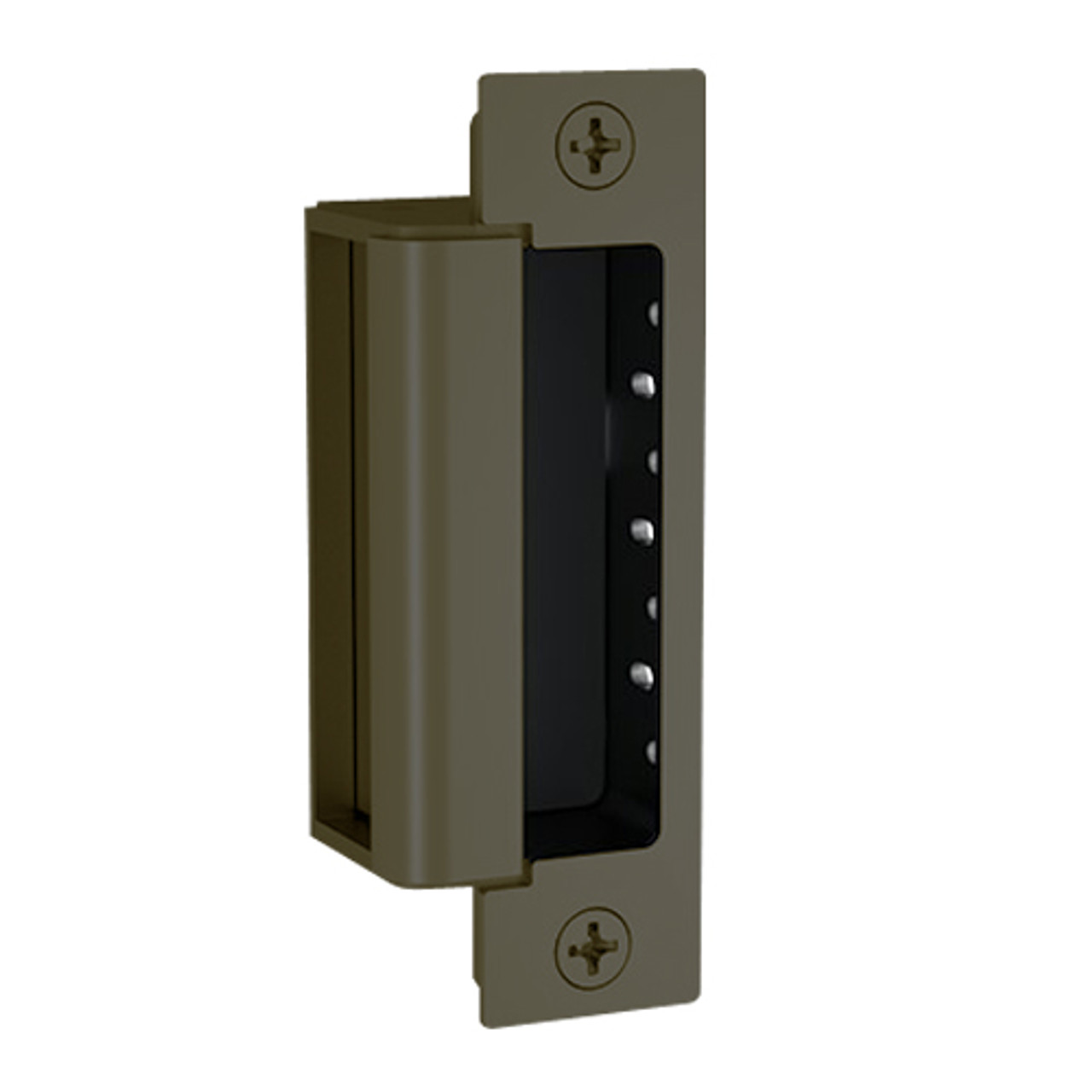 1600-CS-613E Hes 1600 Series Dynamic Complete Low Profile Electric Strike for Latchbolt and Deadbolt Lock in Dark Oxidized Satin Bronze