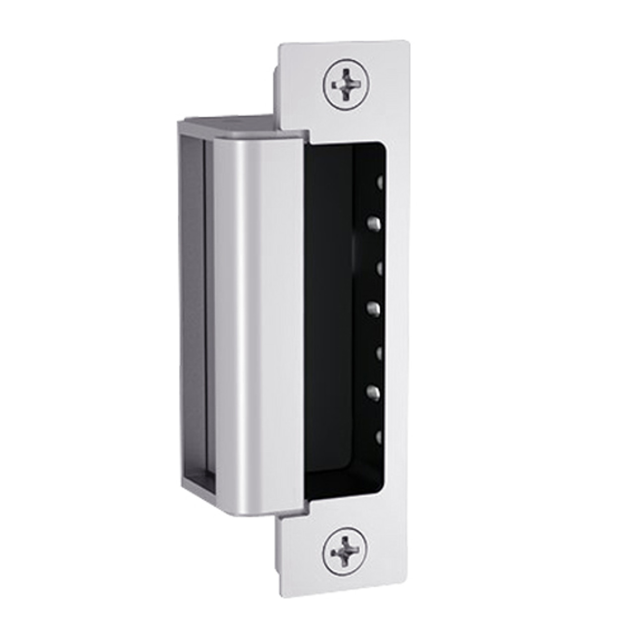 1600-CS-LMS-629 Hes 1600 Series Dynamic Complete Low Profile Electric Strike for Latchbolt and Deadbolt Lock with Lock Monitor & Strike Monitor in Bright Stainless Steel